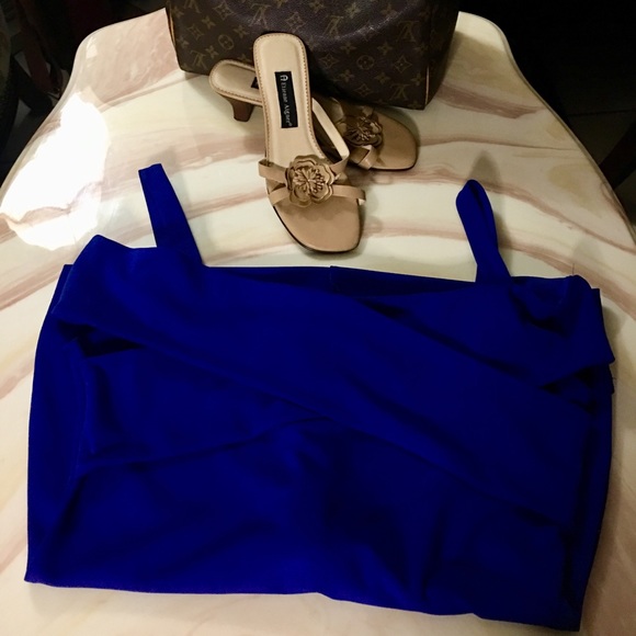 Charlotte Russe Night Blue Dress Sz XL - Picture 1 of 7